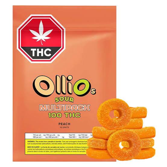 Olli O's - Sour Peach - 10x1 Pack