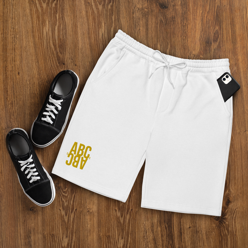 Product image ABC Co - ABC "Flip" Logo Shorts -  White, Small 1
